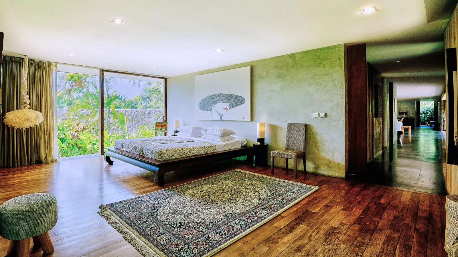 Chambre de la Maison donnant sur le jardin